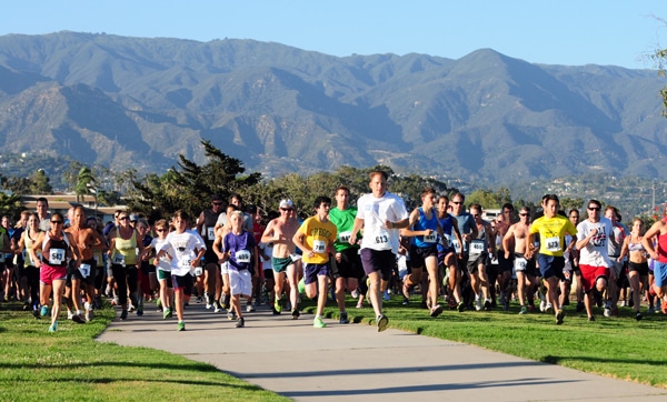 The 5k run at Nite Moves takes off at Shoreline Park providing runners ocean and mountain views. 